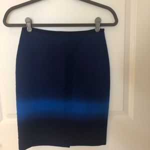 Loft blue pencil skirt